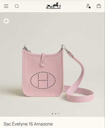 Hermes Evelyne 16 pink sakura NEW