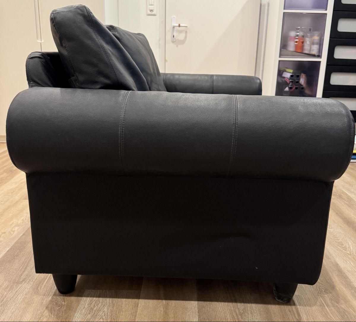 Sofas: 2er-Sofa Leder schwaz – D'occasion à Bronschhofen par mamue78 4