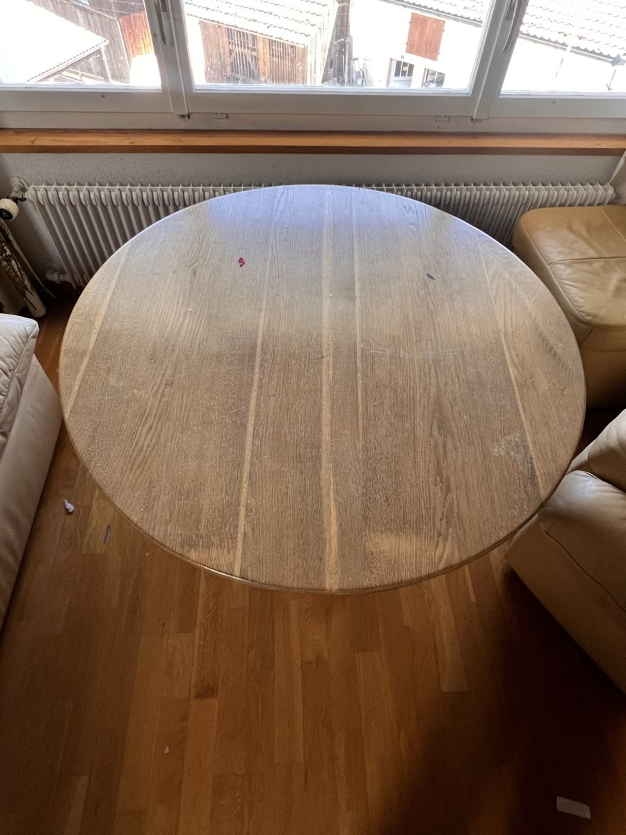 Tavoli: Table ronde basse en bois – Usato da glovelier venduto da juste_marie