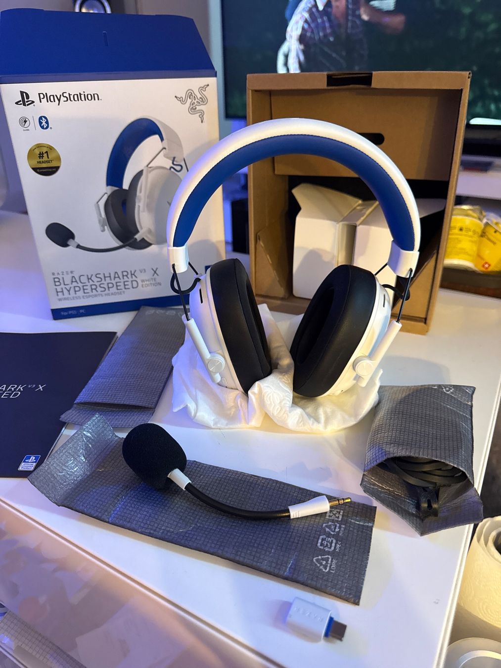 Razer Cuffie: Razer Blackshark V3 X Hyperspeed Wireless Headset Weiss PS – Nuovo (secondo la descrizione) da Allschwil venduto da meeresperle 4