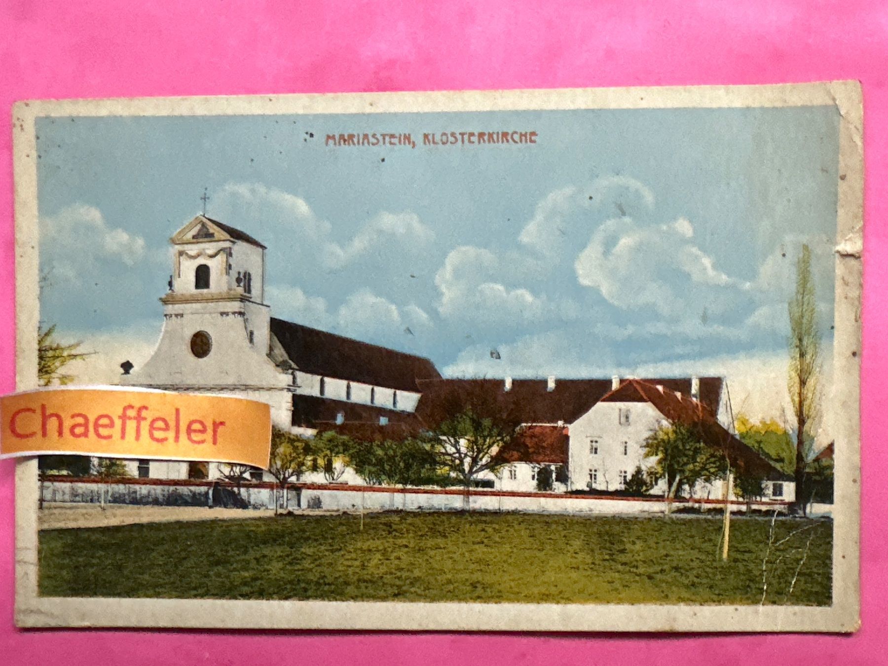 Cartoline postali: 1923 Marienstein, Klosterkirche – Difettoso da Zürich venduto da Chaeffeler