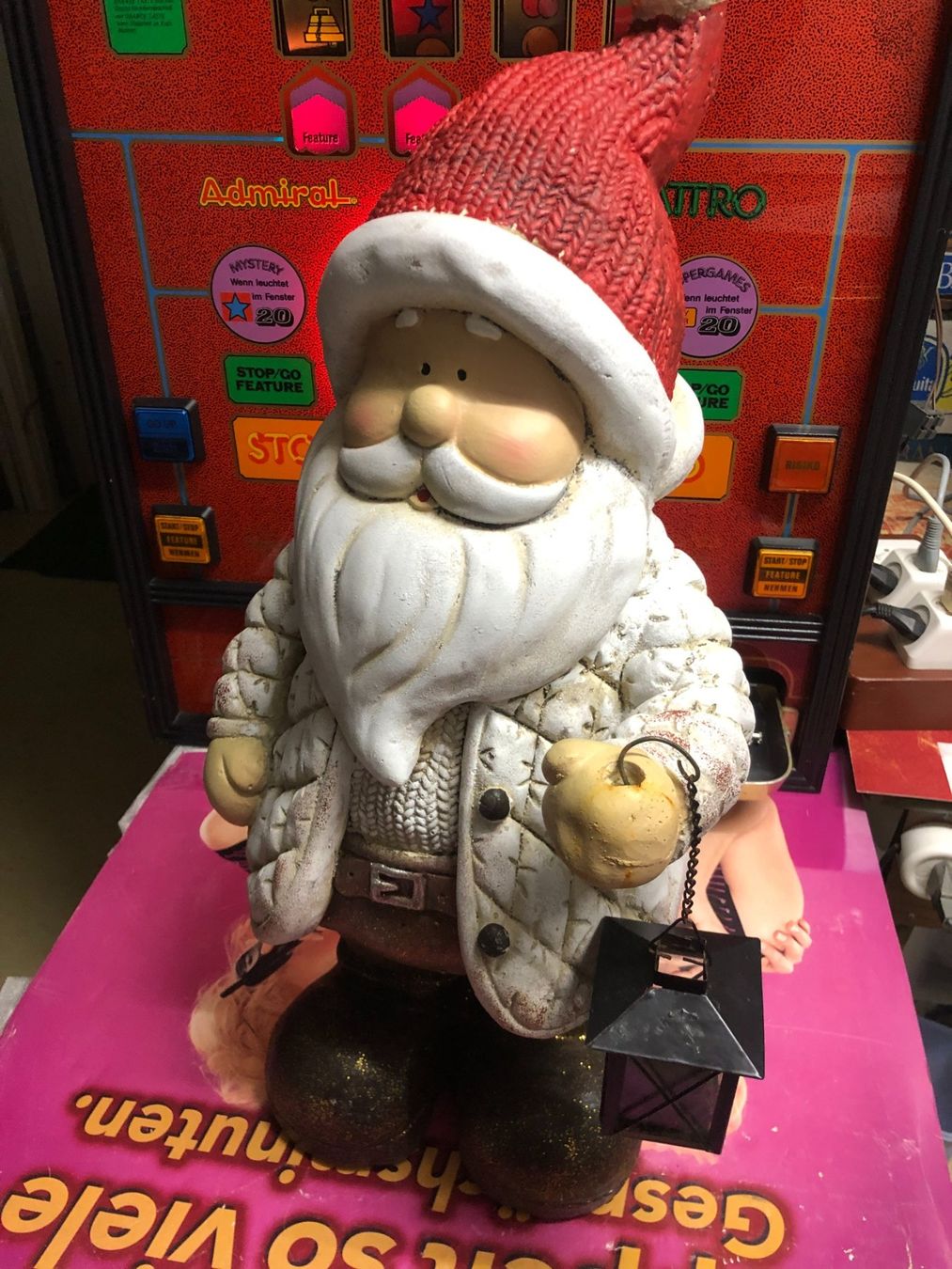 Figuren: grosse schöne Weihnachtsdeko, Samichlaus mit Laterne – Gebraucht aus Zürich von Tivoli2