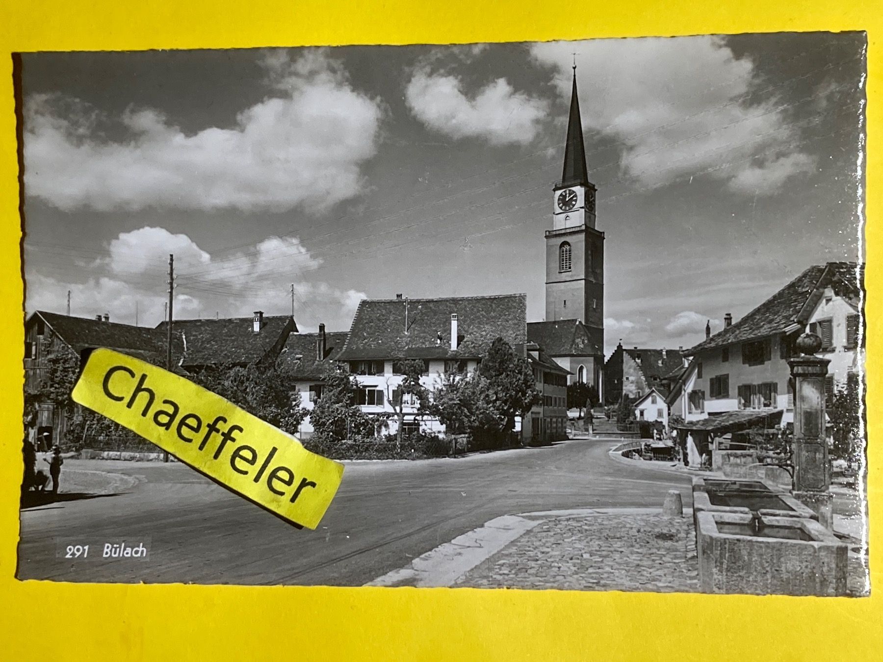 Cartoline postali: 291 Bülach – Usato da Zürich venduto da Chaeffeler