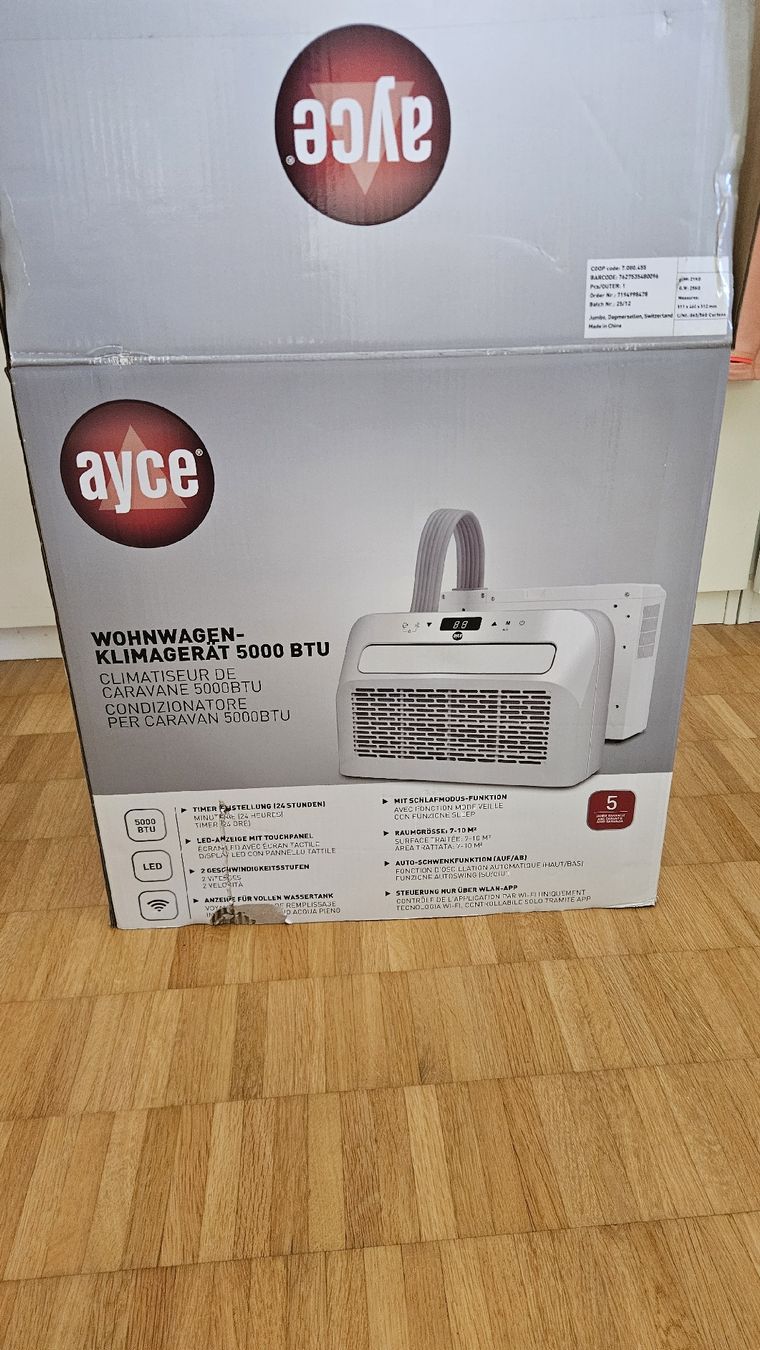 Condizionatori: Ayce Wohnwagen Klimagerät 5000 BTU – Nuovo (secondo la descrizione) da Zürich venduto da martin.caluori