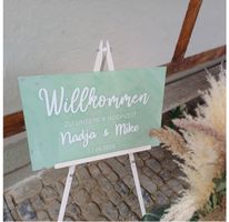 Staffelei Holz weiss, guter Zustand