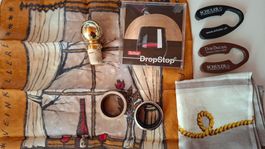 Weinzubehör-Set: Tropfstop, Weinabtropfringe, Korken u.m.