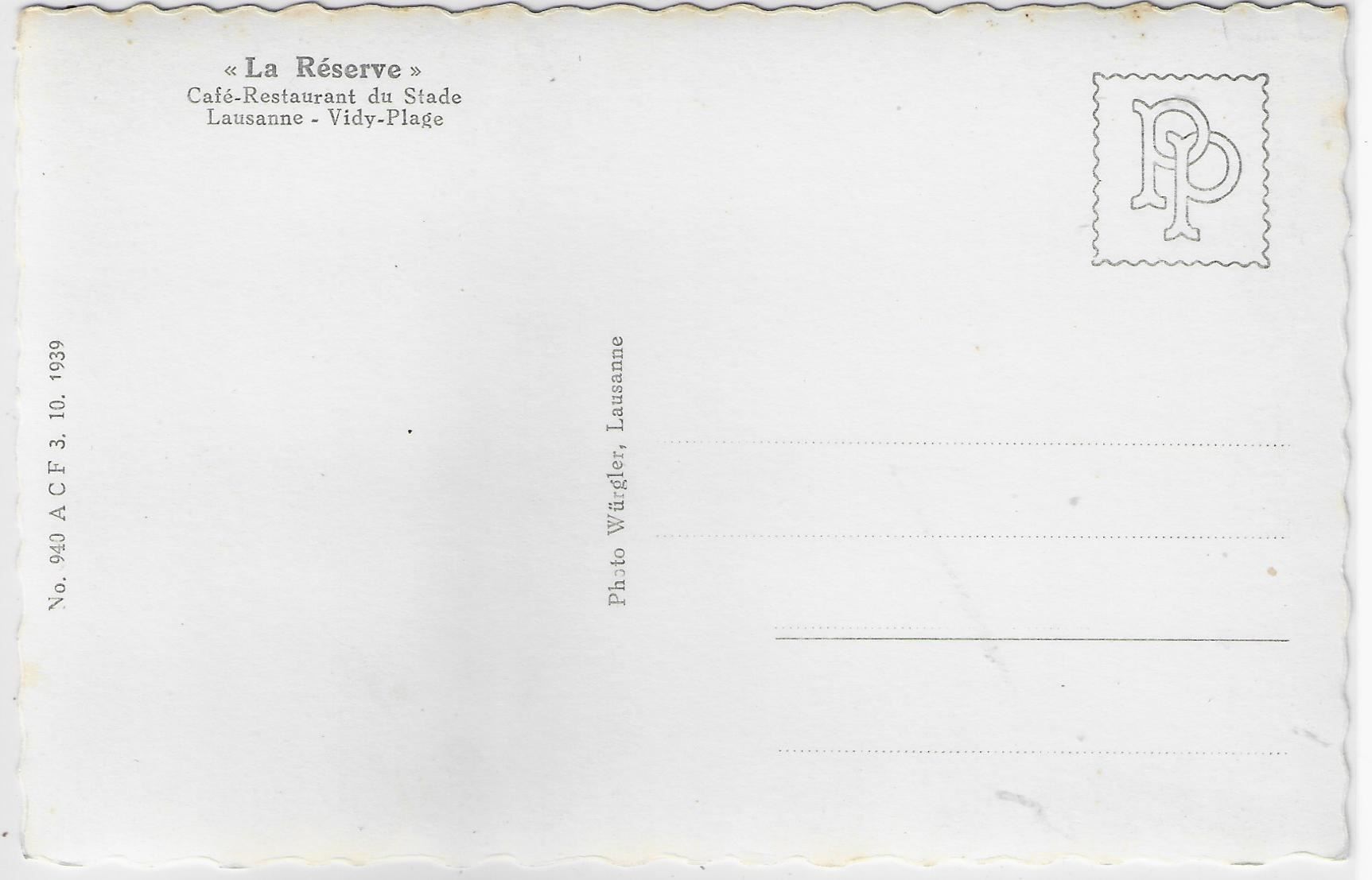 Cartoline postali: La Reserve Cafe-Restaurant du Stade – Antico da Ettingen venduto da Kartenplanet 1