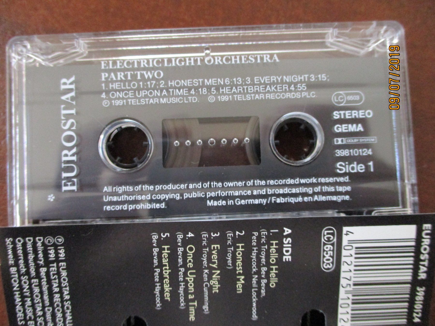 Musicassette: Electric Light Orchestra  – Electric Light Orchestra PartTwo – Usato da Liestal venduto da Disc-Point 2