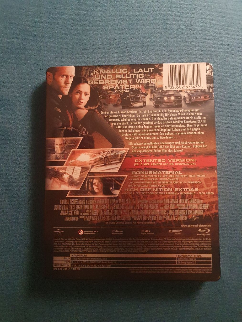 Tutti i DVDs: Death Race (Extended Version) Blu-ray – Usato da Zürich venduto da Comixbazaar 2