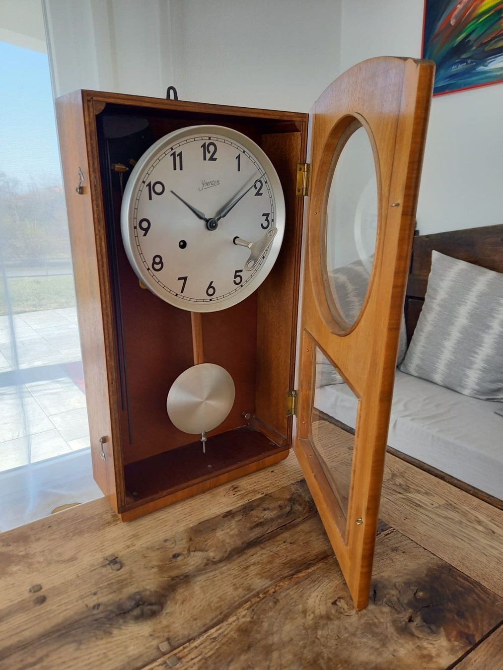 Orologi: Pendule régulateur "Yverdon" Wanduhr – Usato da Courfaivre venduto da Bernard1959 2