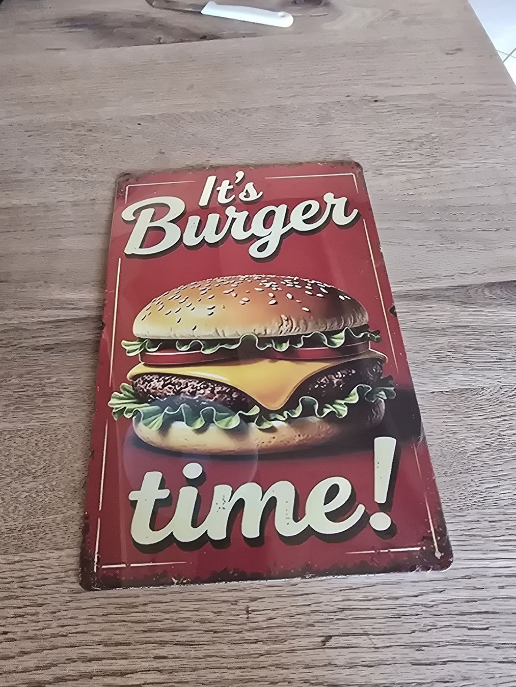 Schilder: plaque tôle burger  – Neu und originalverpackt aus Le Locle von Marc9194