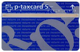 Return of investment (deutsch) - seltene Geschenk Taxcard