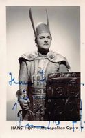 HANS HOPF - Metropolitan Opera - Autogramm mit Widmung !