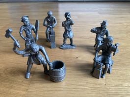 Royal Holland Zinn Miniatur Handwerker Figur Set