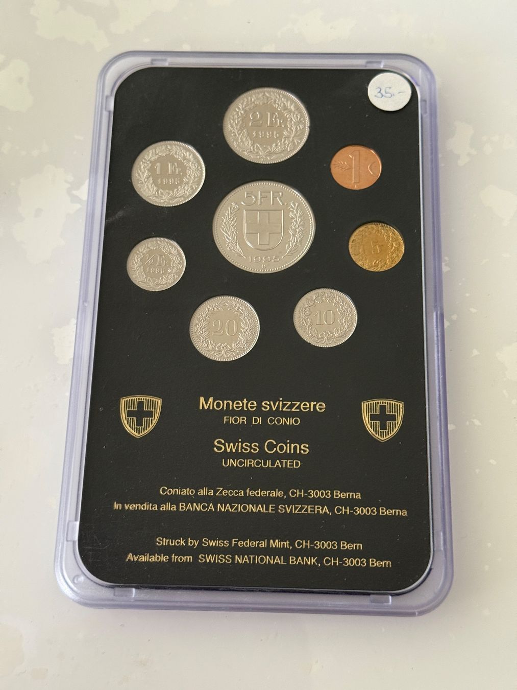 Toutes les monnaies: Schweizer Münzsatz 1995  Stempelglanz – Neuf (Voir description) à Wallisellen par SWISS_SILVER1 1