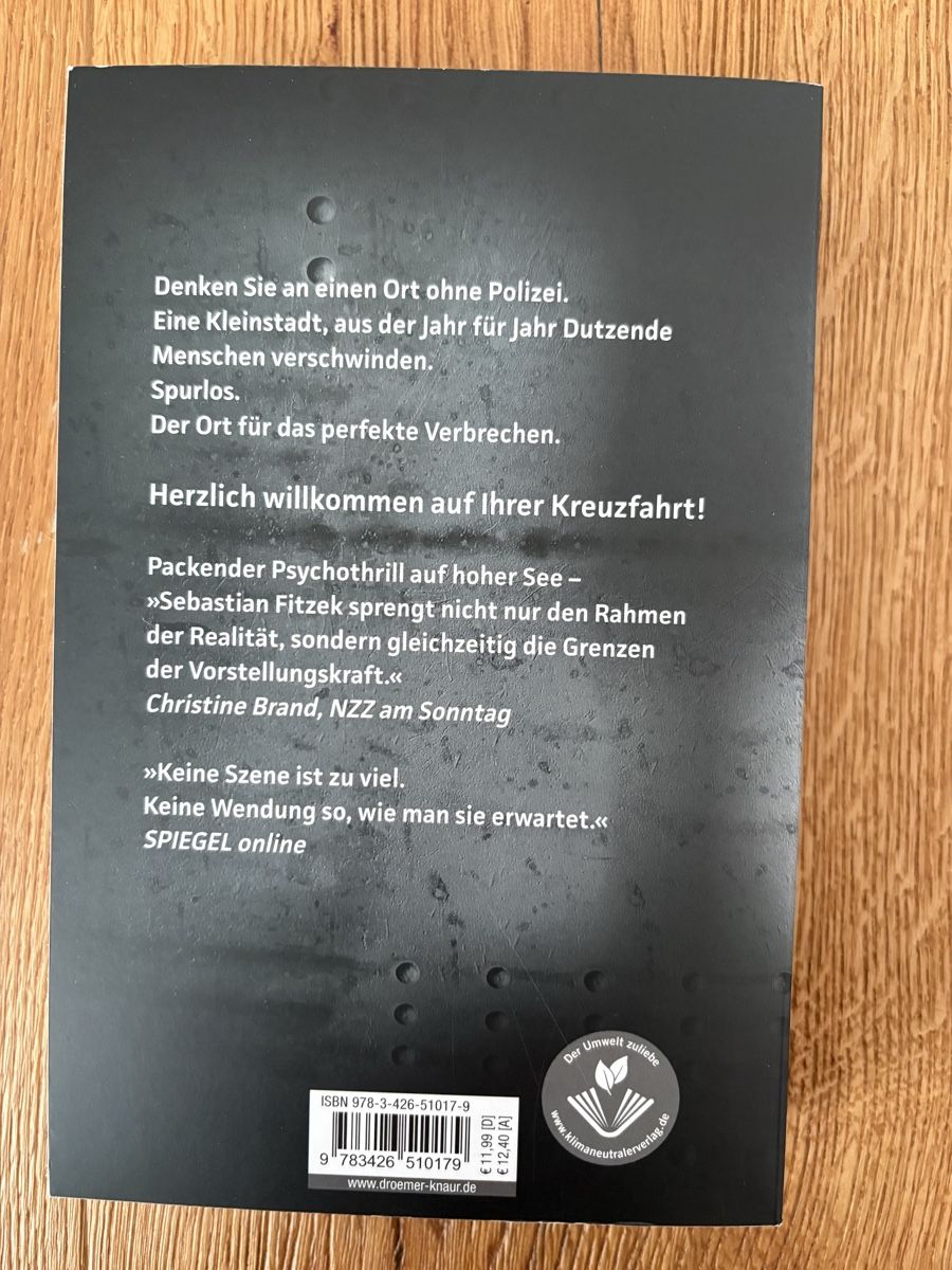 Bücher: Sebastian Fitzek Passagier 23 – Gebraucht aus Balterswil von stern4888 1