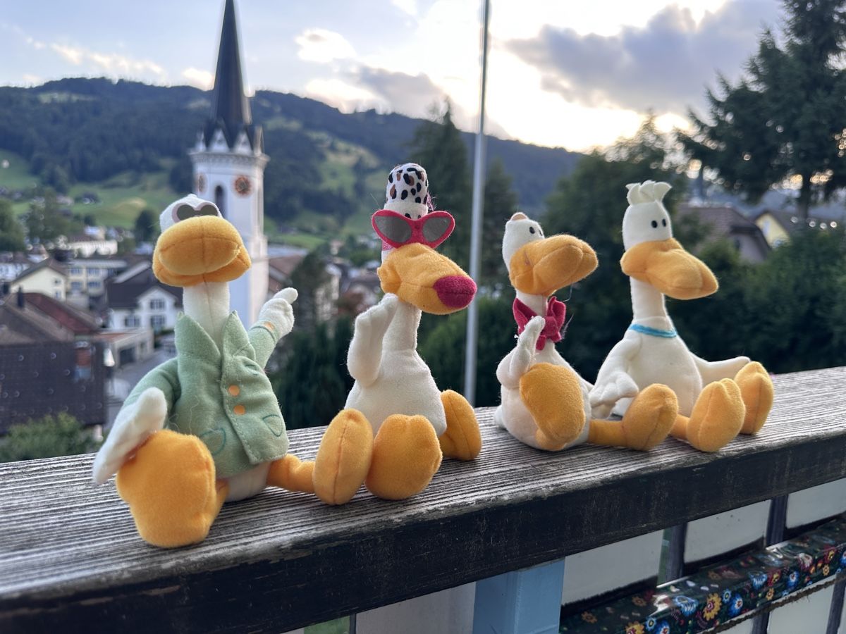 Mc Donald's Giocattoli: Sitting Ducks Stofftiere 4er Set McDonald's 2003 – Usato da Ebnat-Kappel venduto da ladina83 1