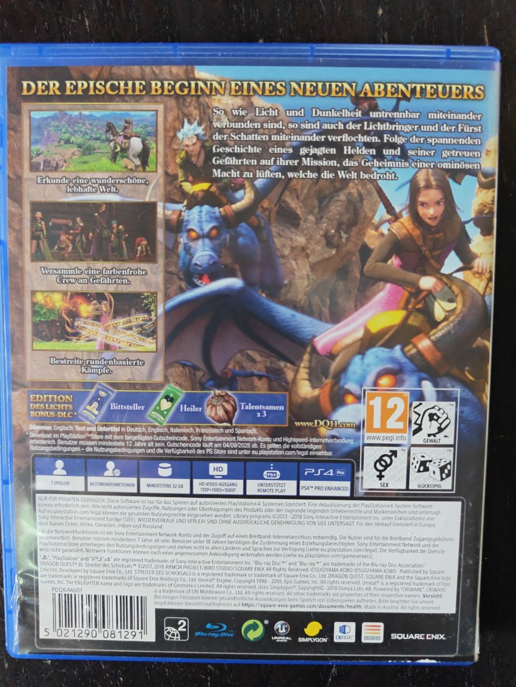 Giochi: Dragon Quest XI -  PS4 - Top Zustand – Usato da Wetzikon ZH venduto da trubin 1