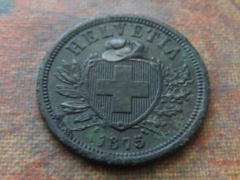Tutti le monete: 2 Rp. 1875   (B) – Usato da Romanel-sur-Lausanne venduto da Swift13