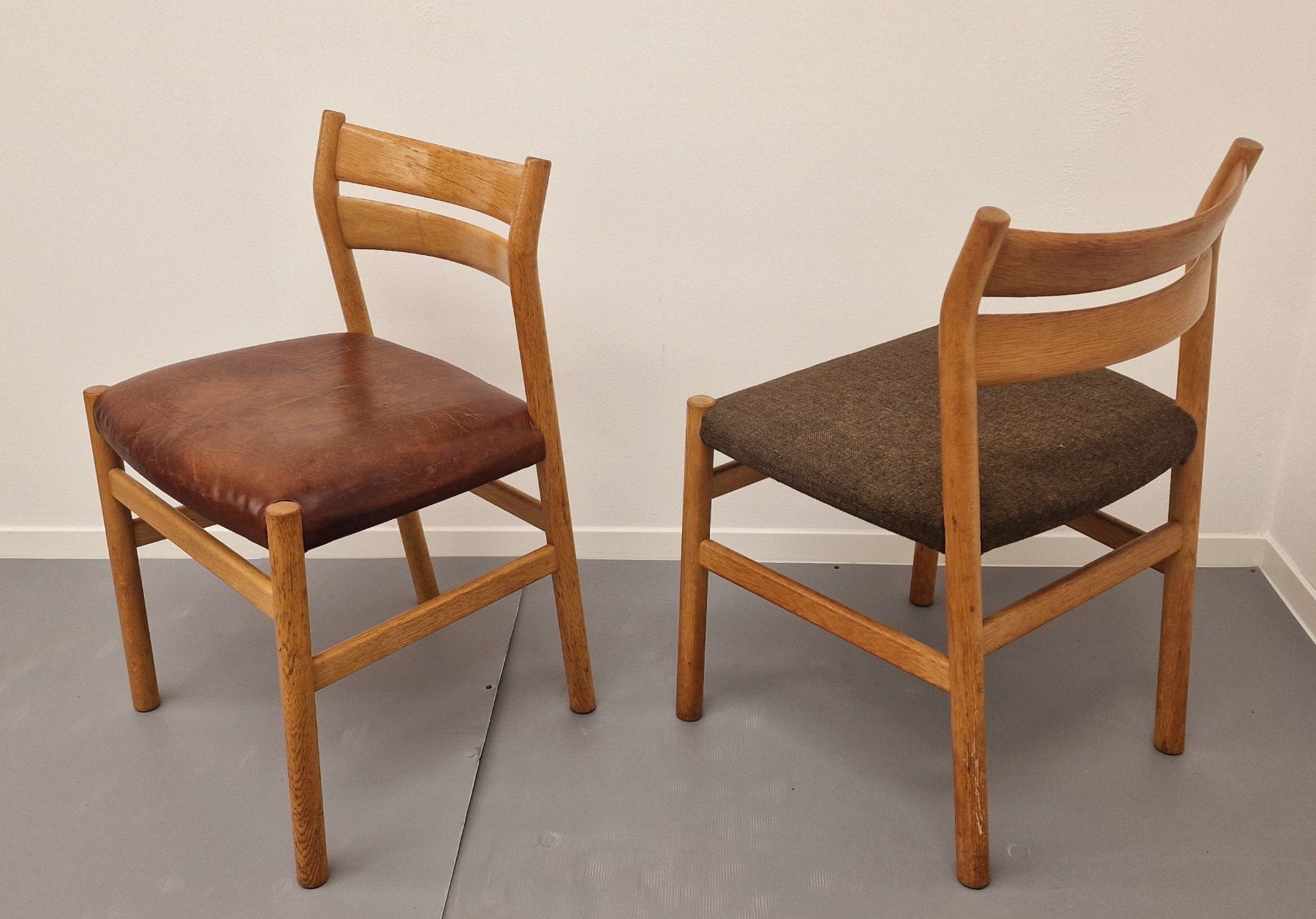 Sedie: Design, Børge Mogensen, 2 Stühle, C.M. Madsens, Eiche 60er – Usato da St.Gallen venduto da Yuzucitrus 1