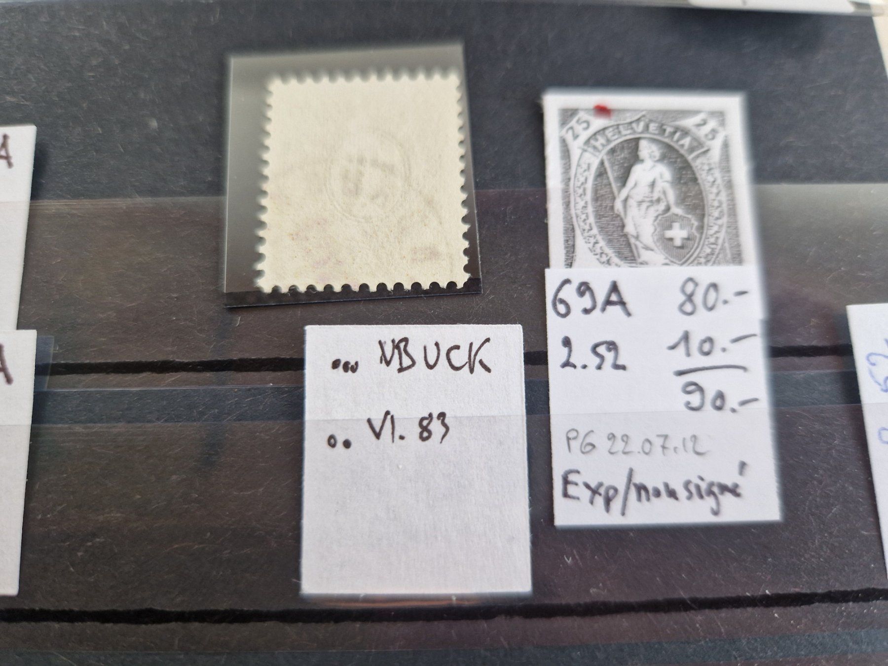 Tous les timbres: Stehende, verschiedene Plattenfehler, ab 1.- – D'occasion à Burgdorf par Glossy01 7