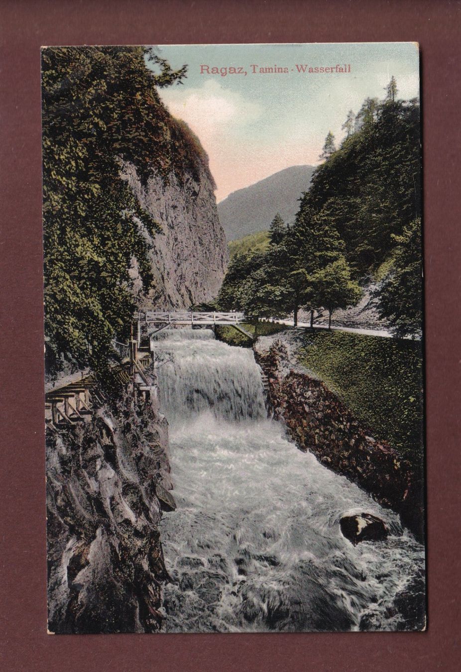 Cartes postales: RAGAZ - Tamina-Wasserfall – D'occasion à Pully par nicecards-shop