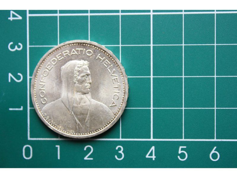 Tutti le monete: 835 silber 5 franken 1953 – Usato da Laupen BE venduto da Gufi57 1