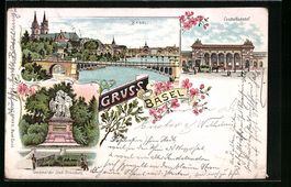 Litho Basel, Centralbahnhof, Denkmal der