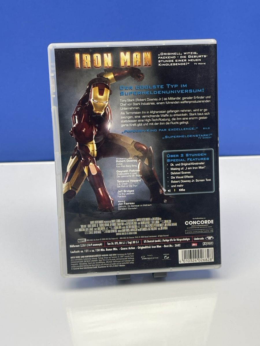 Alle DVDs: Der coolste Typ im Marveluniversum? Iron Man 1 DVD – Gebraucht aus Murgenthal von Samax 1