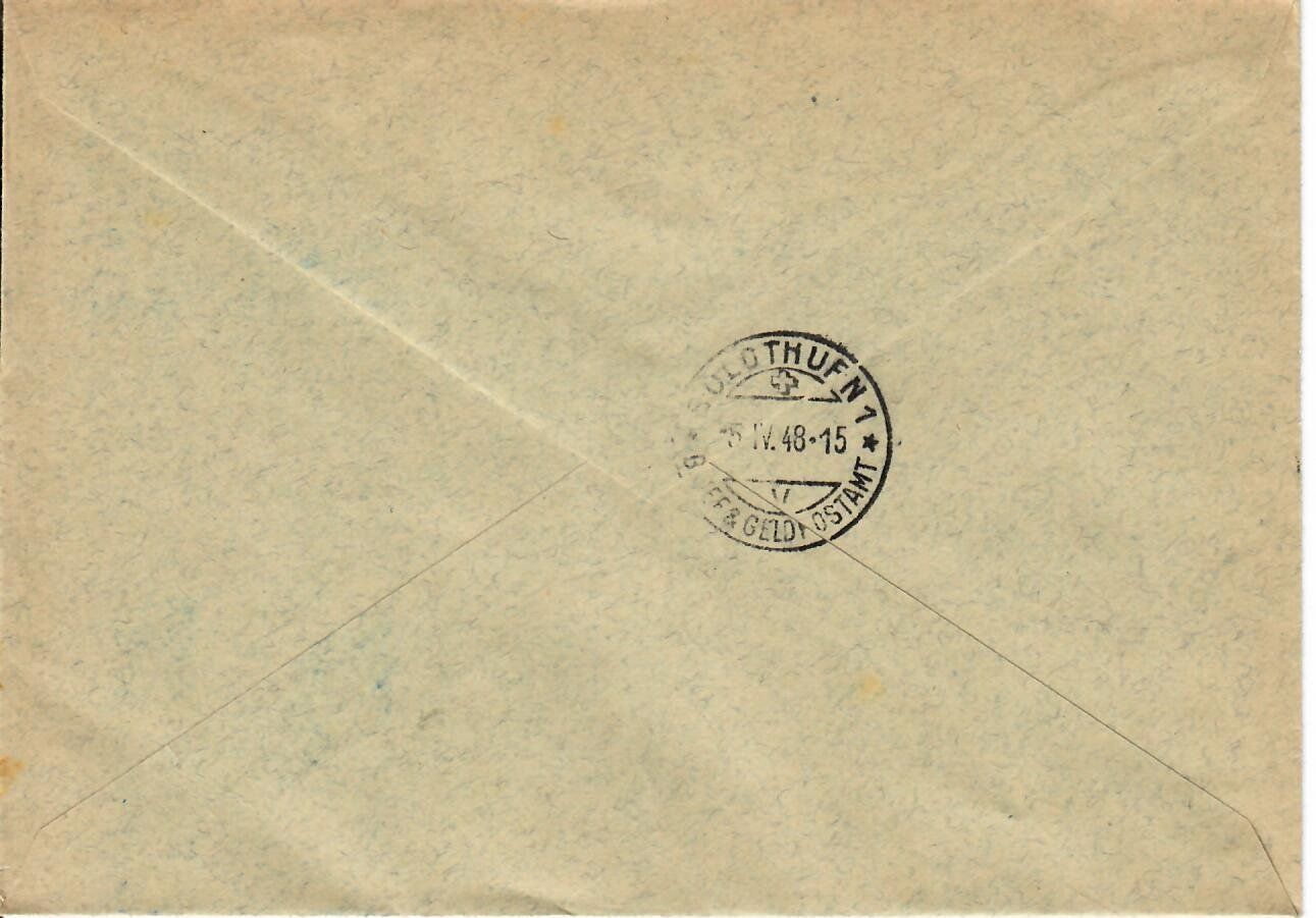 Tutti i francobolli: R - Brief Schnottwil 1948 – Usato da Hochdorf venduto da Ziegel-16 1