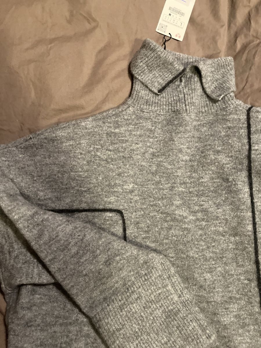 Zara Pullover & Sweatshirts: NEU Zara Pullover Grau Rollkragen mit Etikett, L – Neu und originalverpackt aus St. Gallen von lfs_nxl8 4