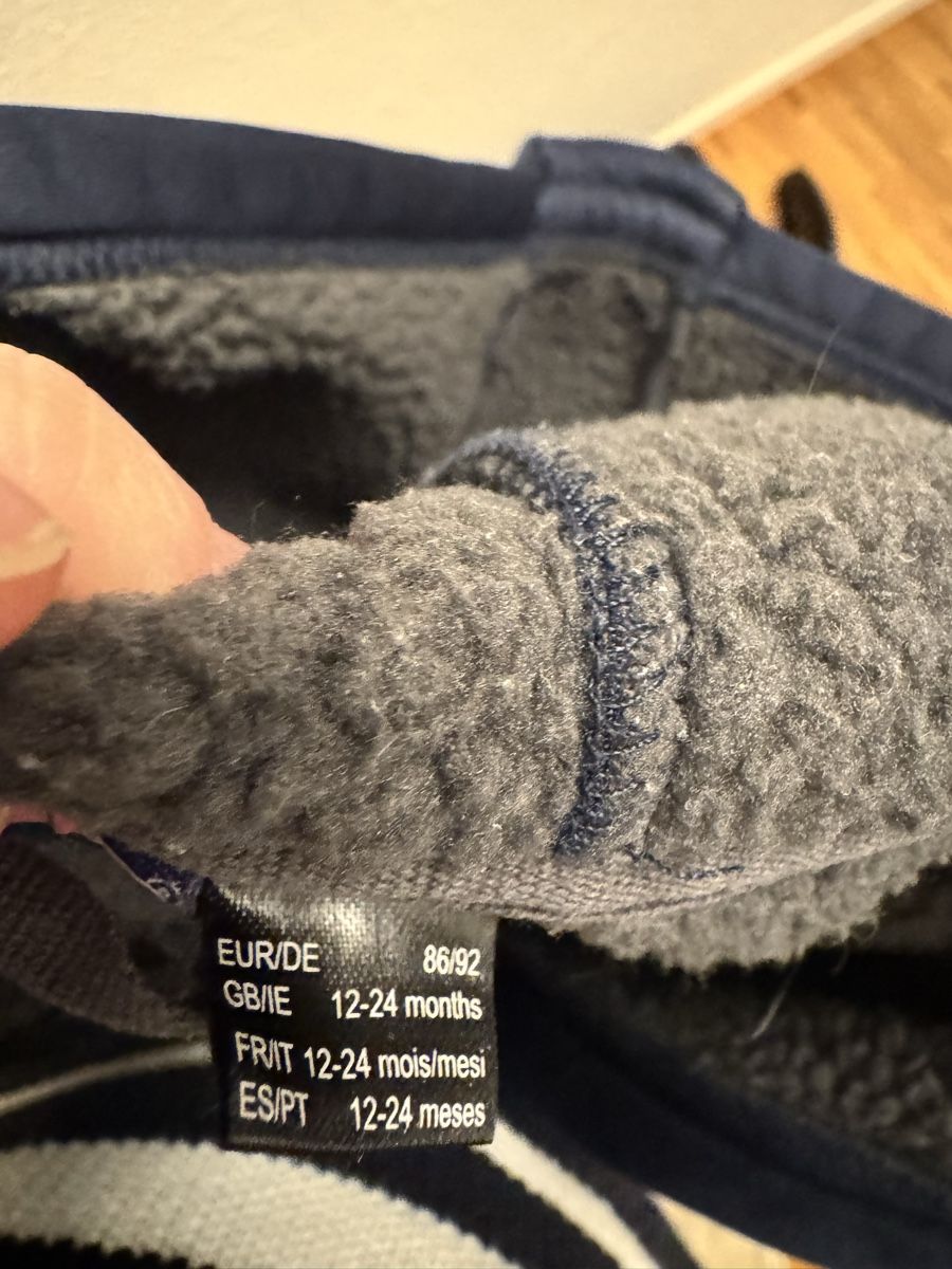 Lupilu Anzüge: Softshell Overall dunkelblau mit Teddyfutter Grösse 86/92 – Gebraucht aus Umiken von RachelStenders 5