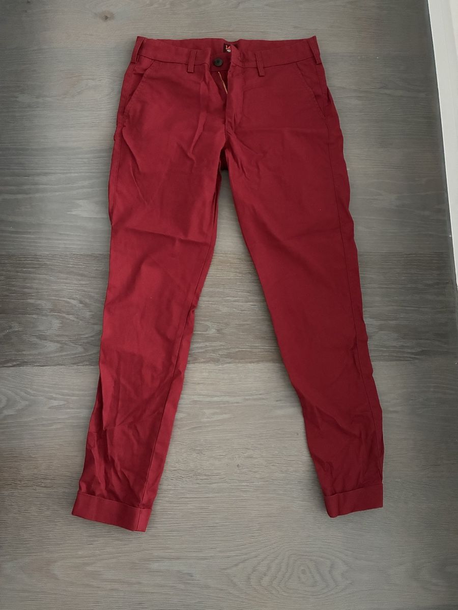Lee Pantalons: Chino Slim dunkelrot neu – Neuf (Voir description) à Wädenswil par Franck57