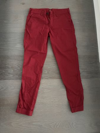 Chino Slim dunkelrot neu