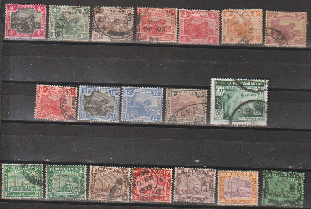 Tutti i francobolli: GB : Malaya, divers époques, bon état – Usato da Crans-Montana venduto da kira56 1