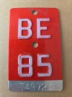 Velonummer BE 85 plaque velo
