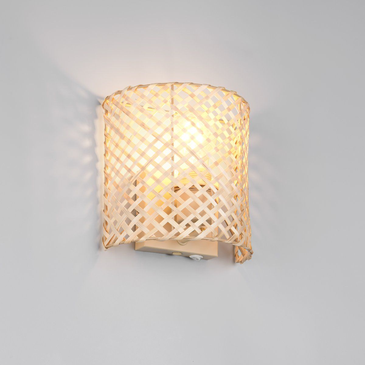 Lampade: Wandleuchte, Bambusgeflecht, 19 cm Höhe – Nuovo (secondo la descrizione) da Kreuzlingen venduto da Smart-Light