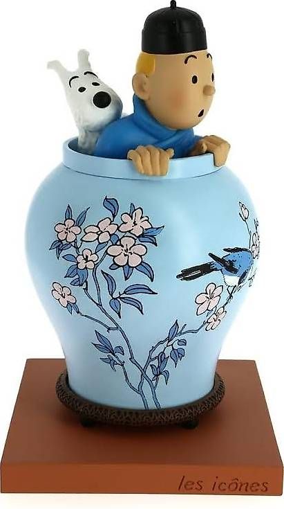 Statuette: Tim und Struppi figur blauer lotus,46401 – Nuovo e nell'imballaggio originale da Riehen venduto da harald13 1