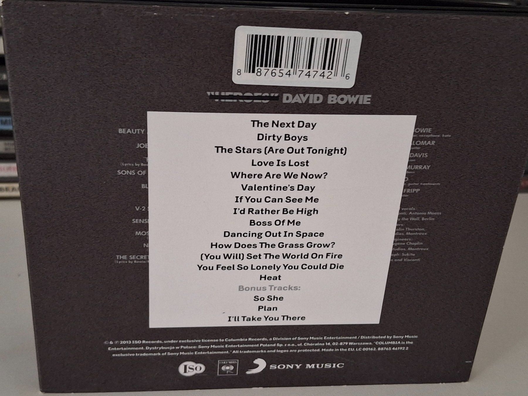 CDs: CD David Bowie - The Next Day – Gebraucht aus Aarberg von Jackup1 1
