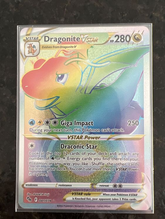 Dragonite Dragoran Vstar Rainbow 081078 Set Pokémon Go Kaufen