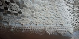 Antike handgehäkelte Decke Crochet 230 x 220 zu Odd Molly
