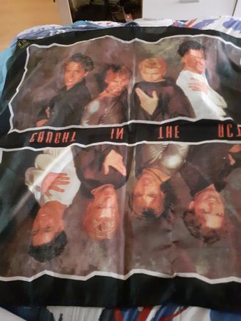 Caught In The U.S.A Band Tuch Schwarz guter Zustand
