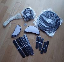 Papier Deko Set - Laternen, Pompons & Honeycomb (Schwarz)