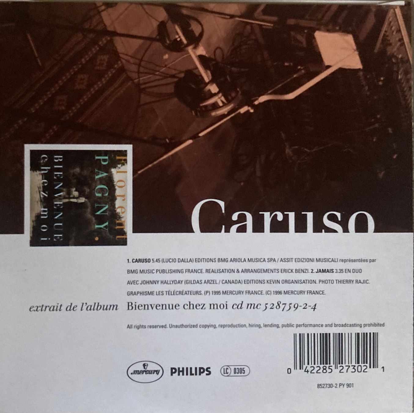 CD: FLORENT PAGNY - CARUSO – Usato da Poliez-Pittet venduto da Newtown-Records 1