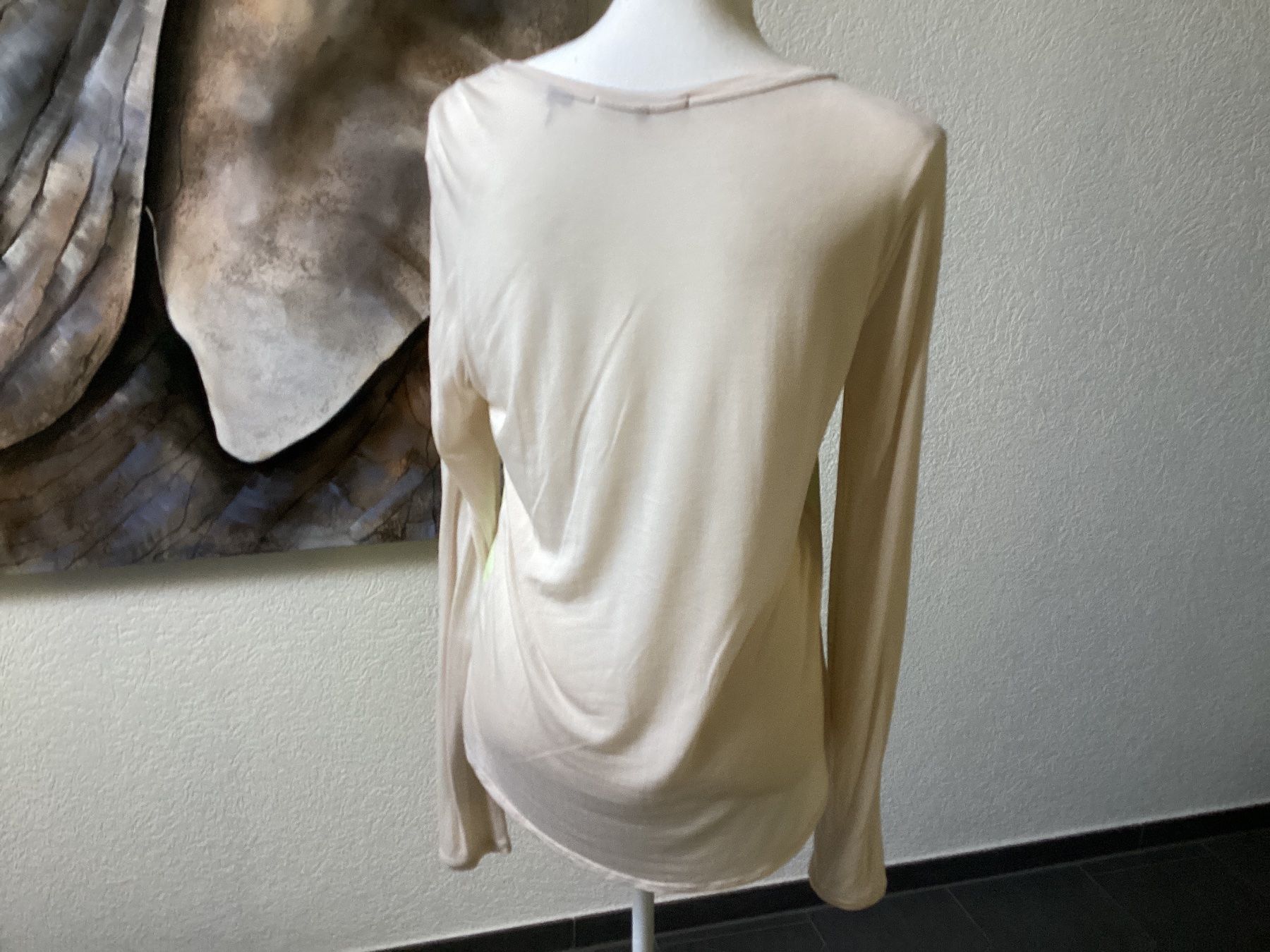 Maison Scotch Camicette: Maison Scotch Bluse/ Shirt Damen Hellgrün mit Print ca. Gr.S – Usato da Homberg b. Thun venduto da Homata 2