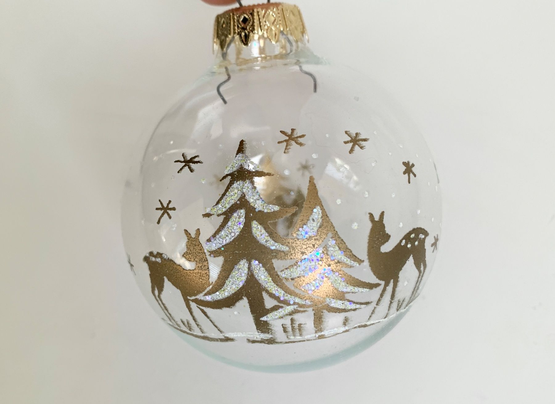 Alle Dekorationen: Weihnachtskugel handbemalt Glas transparent Baumschmuck – Neu (gemäss Beschreibung) aus Auenstein von mar_8mxd 3