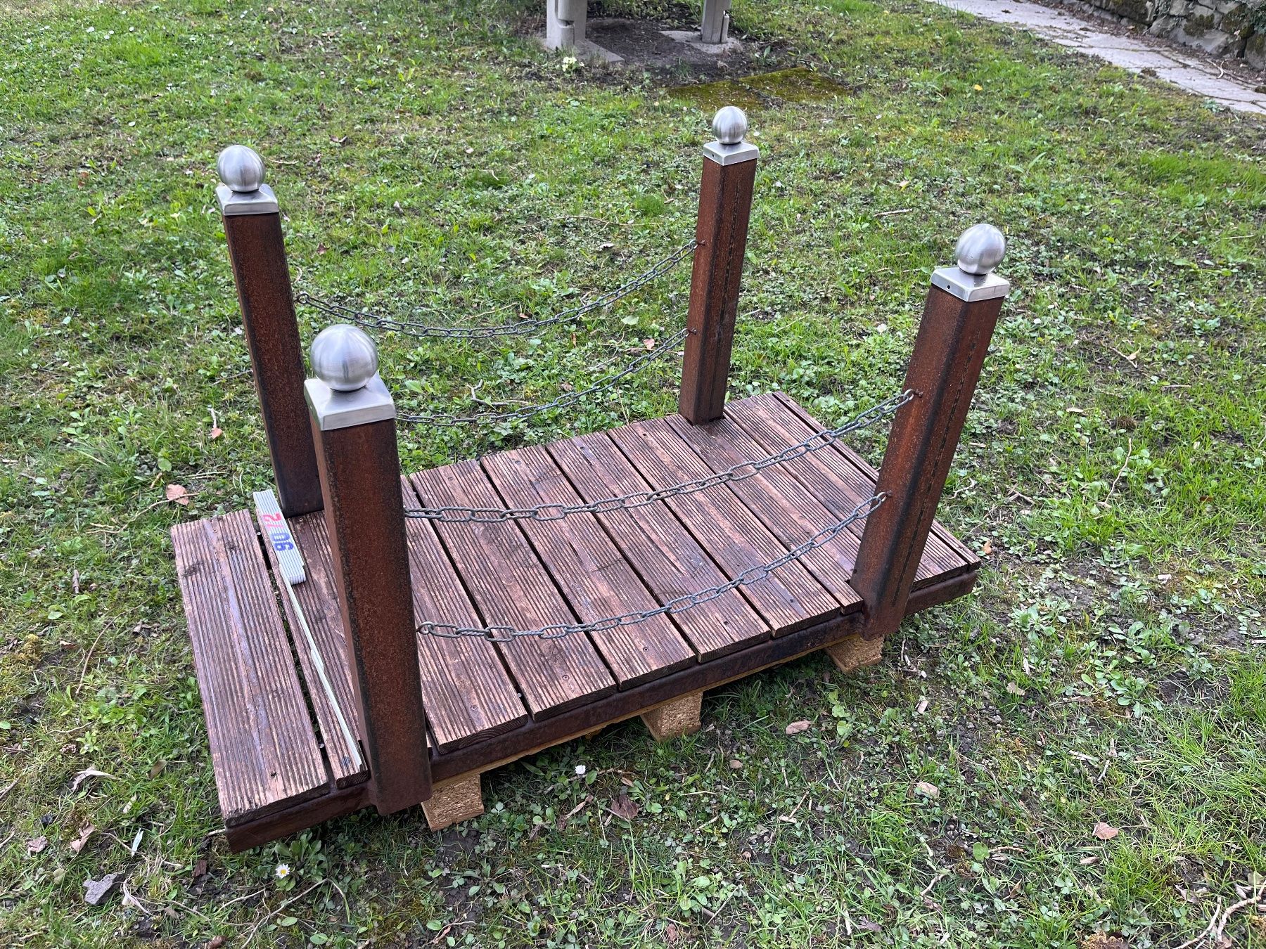 Cartoline postali: Eisenbrücke mit Holzsteg – Usato da Eichberg venduto da Elmar2014 2