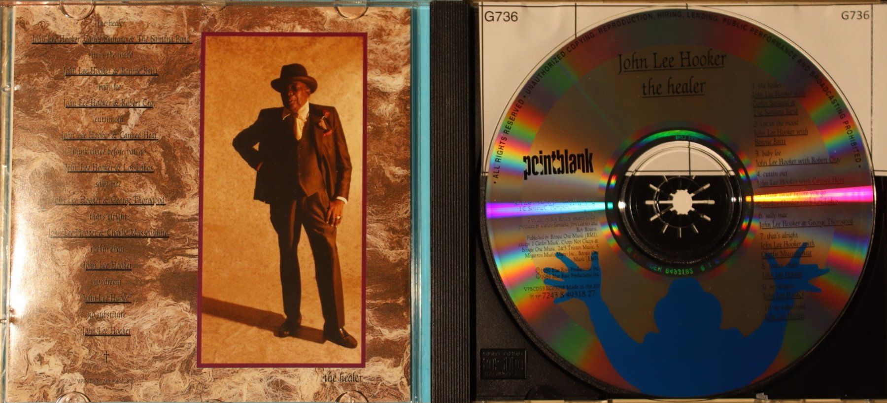 CD: John Lee Hooker – The Healer – Usato da Luzern venduto da CONTENTI 1