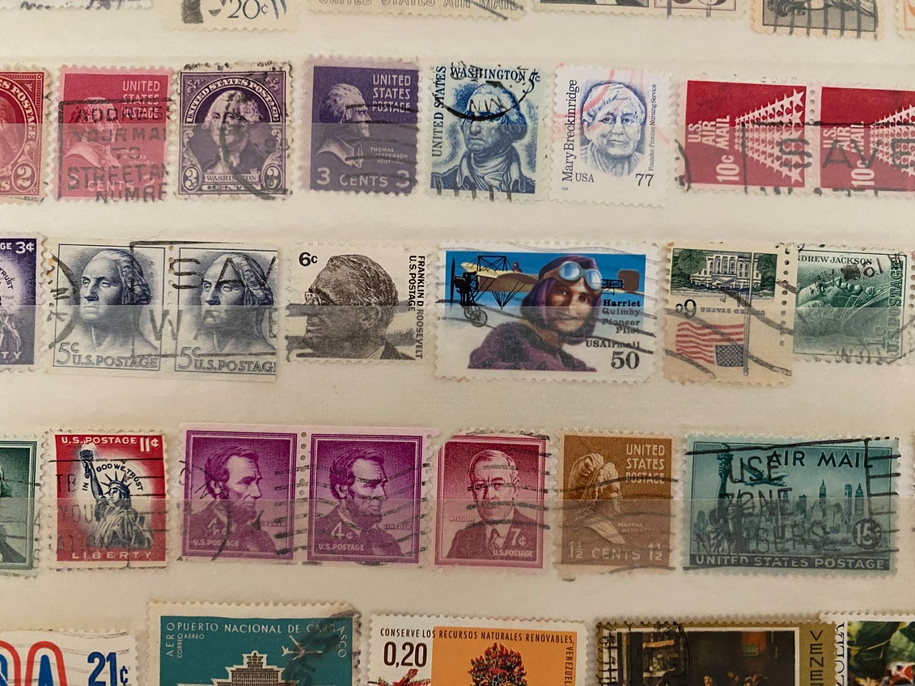 Tutti i francobolli: Briefmarken USA Sammlung und venezuela – Usato da matten b. interlaken venduto da jfran17 4