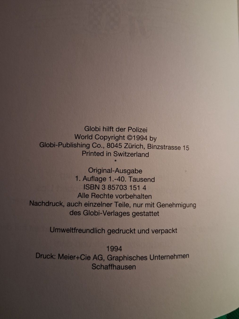 Libri: Globi hilft der Polizei – Usato da Lengnau venduto da robinie02 1